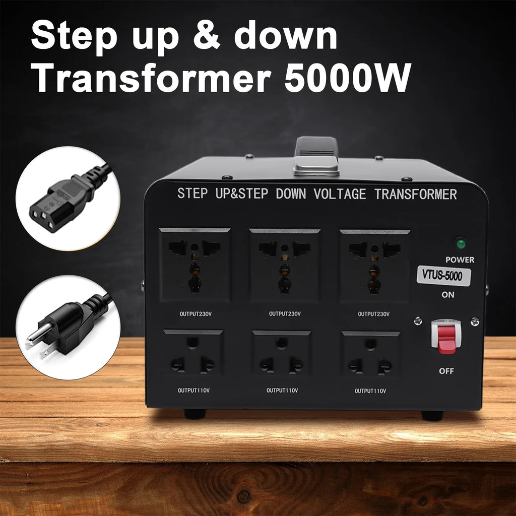 5000W Voltage Converter Transformer 220V-110V Step Up/Down S955997