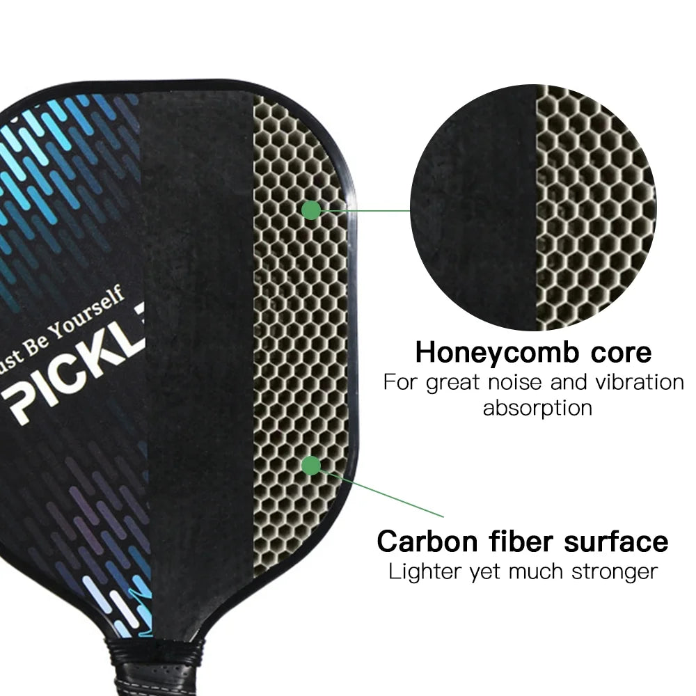 Carbon Fiber Pickleball Paddle and Ball Set I10603