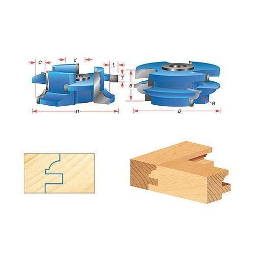 2-pc Carbide Tipped 3-Wing Stile & Rail Bead Cabinet Door D29620