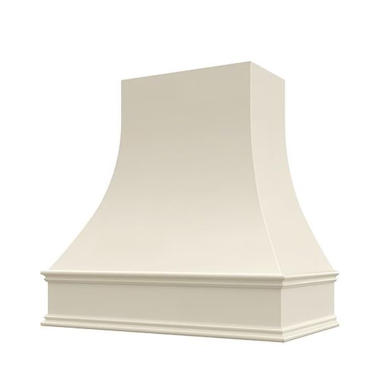 Black Curved Front Wood Range Hood Cover N18759