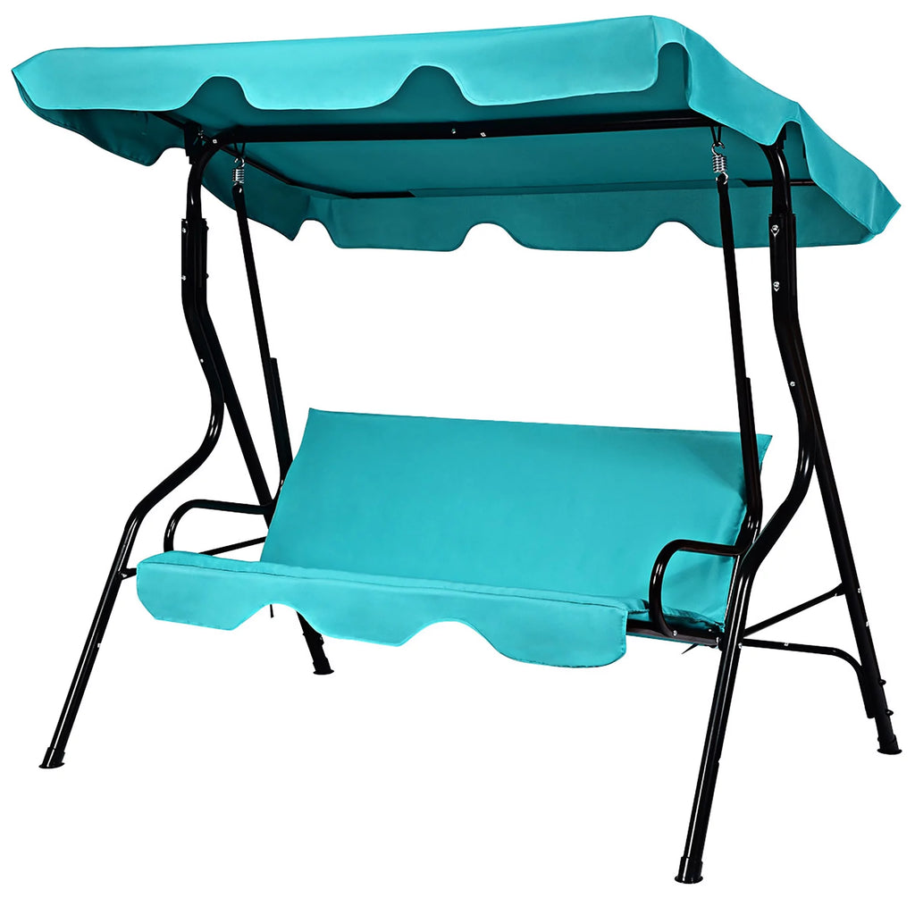 Blue 3 Seats Canopy Swing P6567