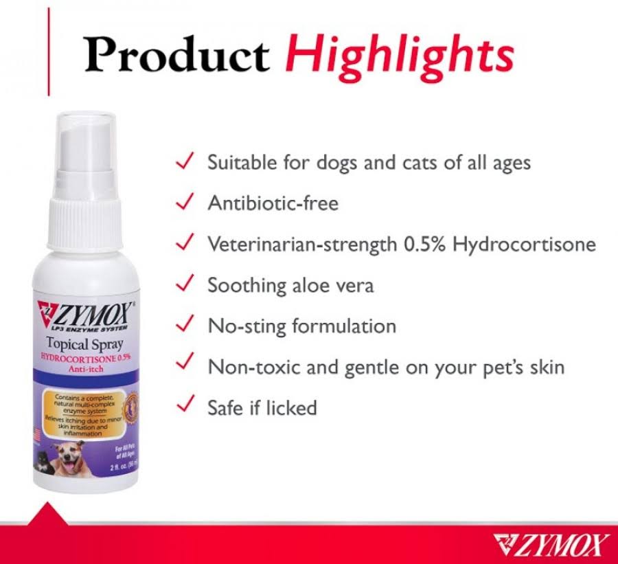 2 oz Hydrocortisone Topical Spray for Dogs H2102