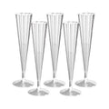 Clear 5 oz Hard Plastic Champagne Flutes T394