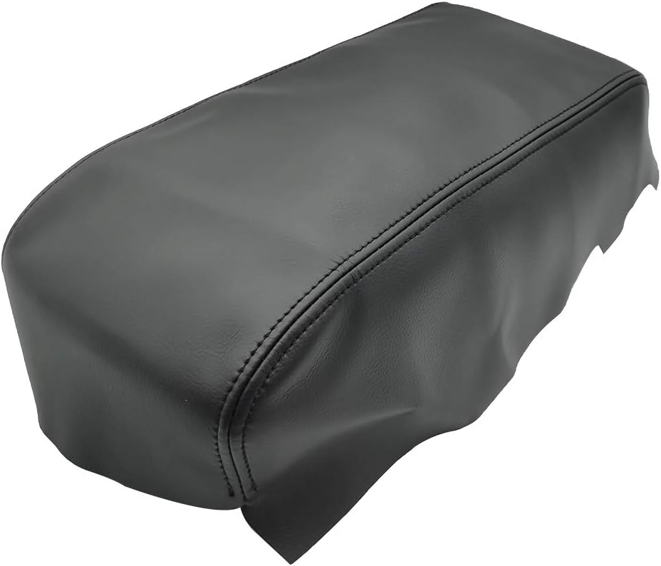 Black Microfiber Leather Armrest Cover Pack of 2 S834