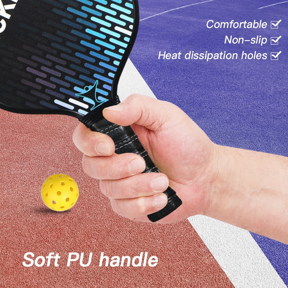 Carbon Fiber Pickleball Paddle and Ball Set I10603