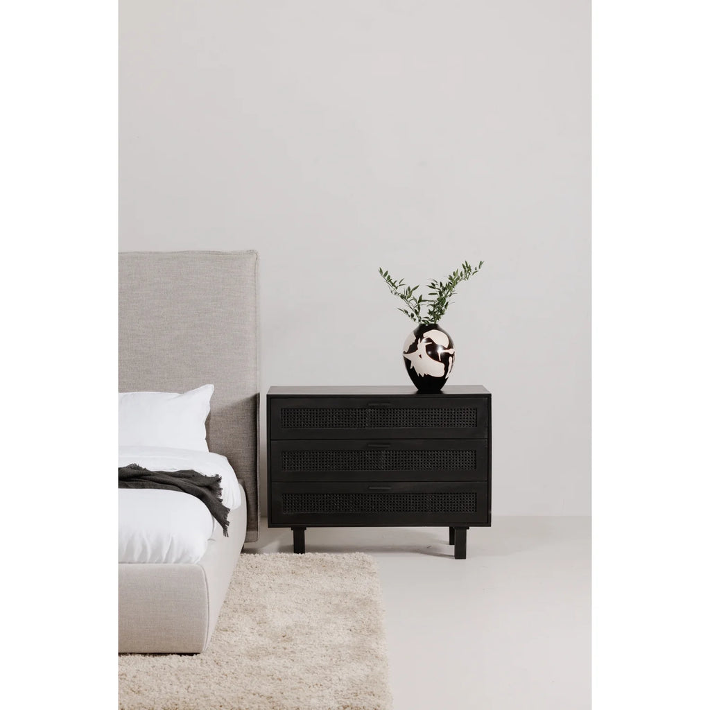 Black 3 Drawer Chest E50738