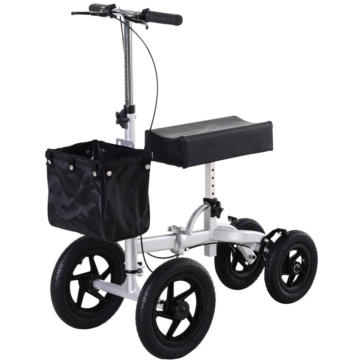 Folding Knee Scooter with Basket Storage Q882