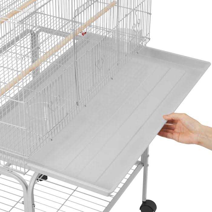 47 Flight Cage with Slide-Out Tray and Rolling Stand K1067