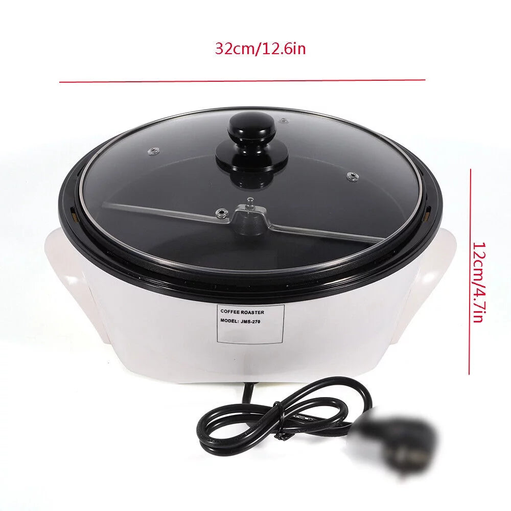 Electric Coffee Bean Roasting Machine 1500G White H60687