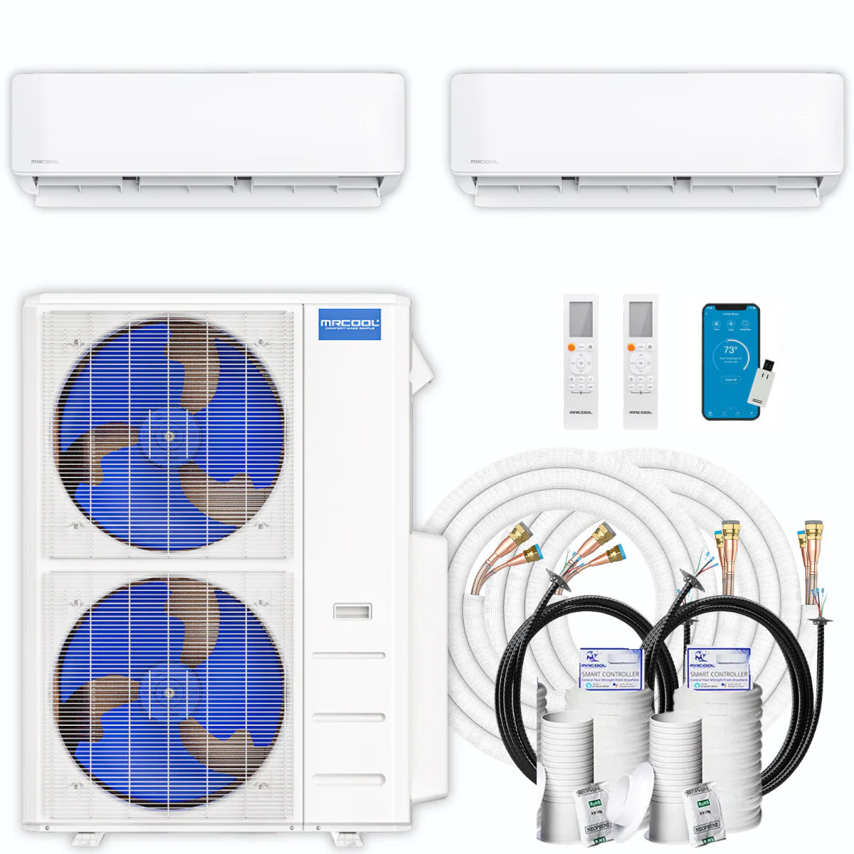 54,000 BTU 2 Zone Ductless Air Conditioner and Heat Pump Z9058