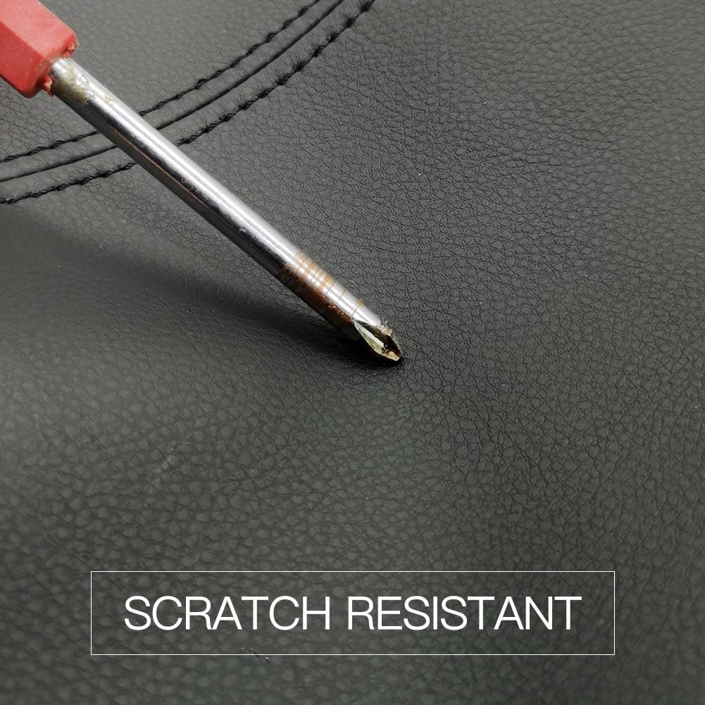 Black Microfiber Leather Armrest Cover Pack of 2 S834