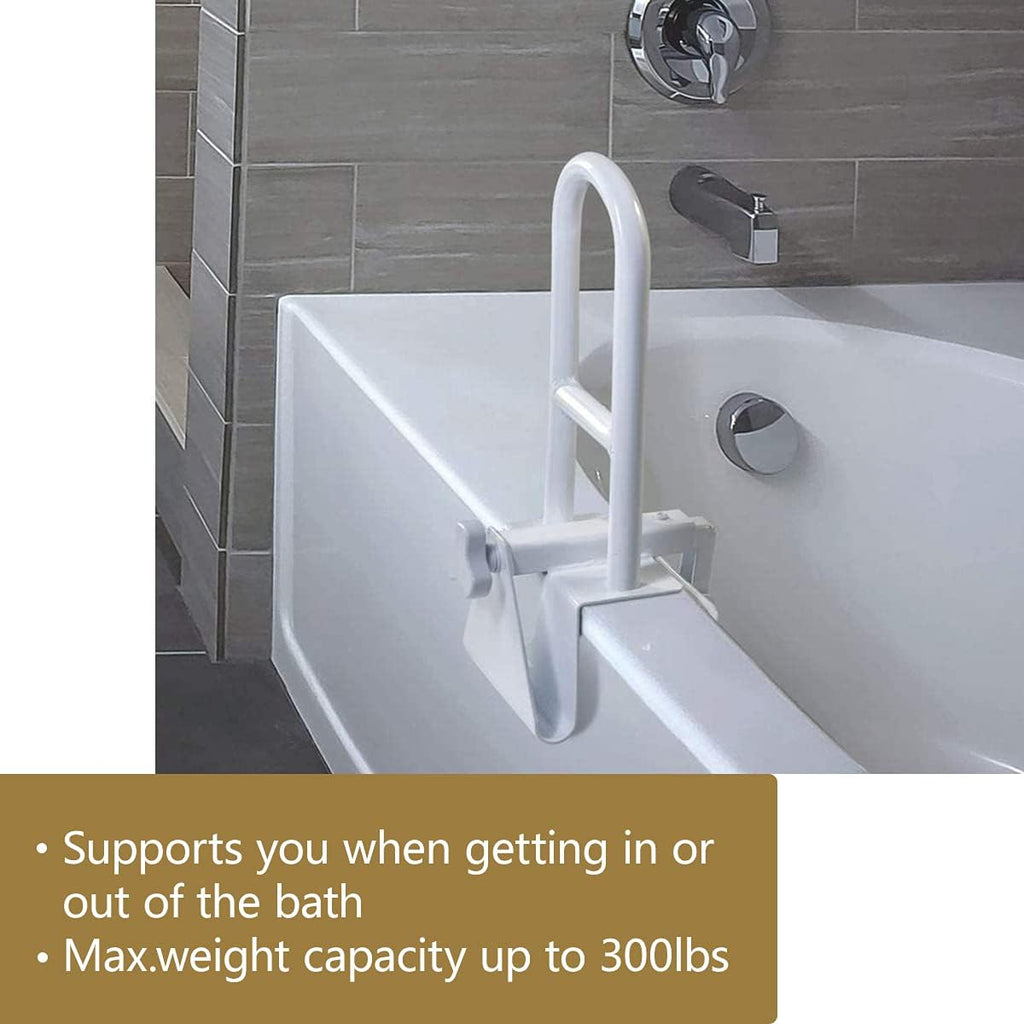 White Pack of 2 Bathtub Safety Rail B519589