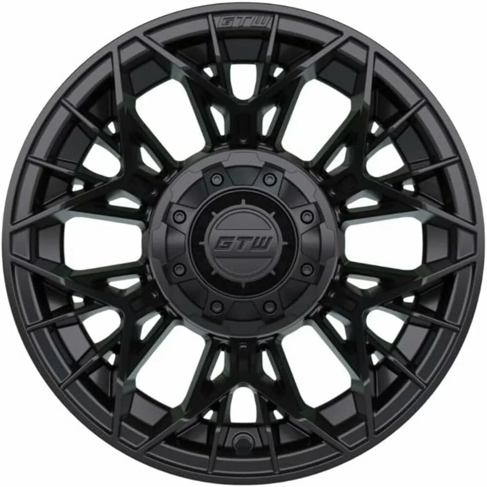 12 inch Matte Black Wheel with Golf Cart Tire Set of 4 O7886