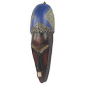 Hand Carved Colorful Wood Mask Wall Decor T14940