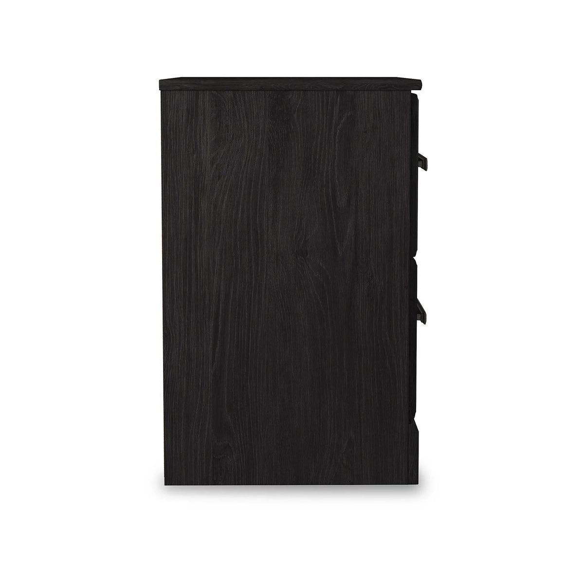 Black 2 Drawer Nightstand H3445