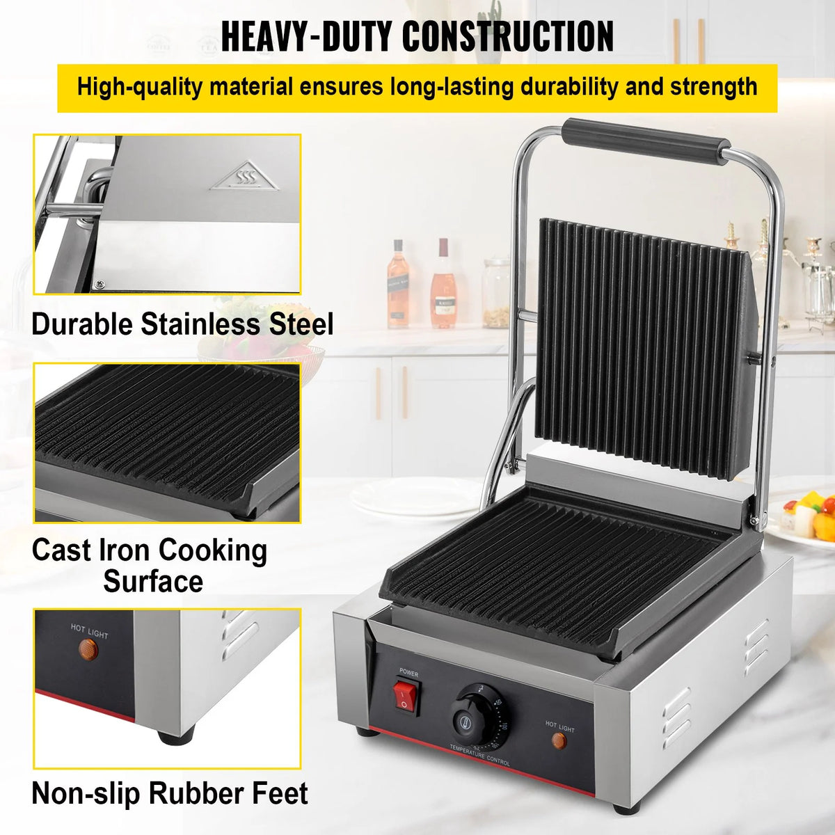 1800W Electric Sandwich Toaster U7175