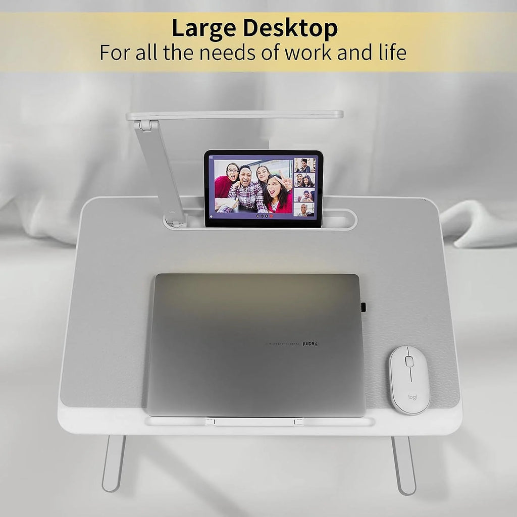 Adjustable Lap Desk with LED Light and Drawer M186
