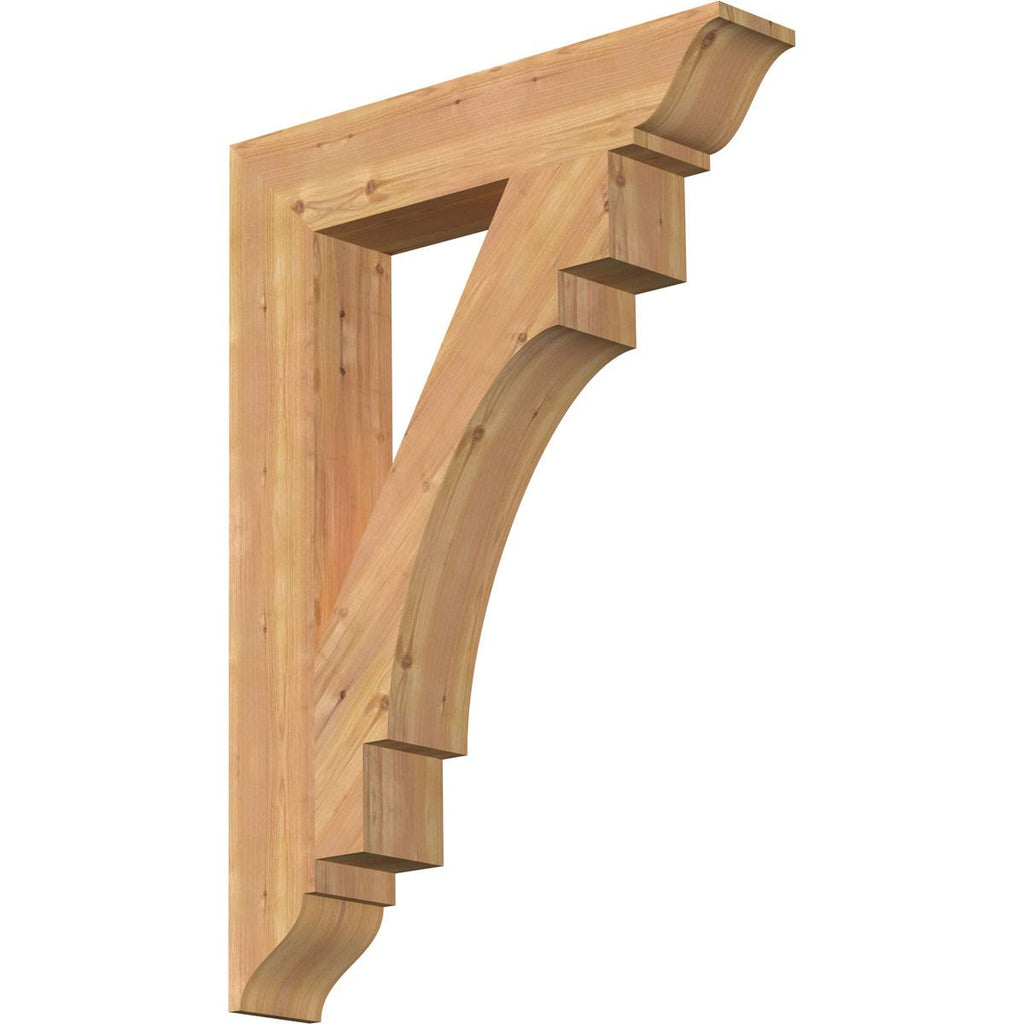5 1/2x22W x 30x22D x 42x22H Western Red Cedar Bracket U223