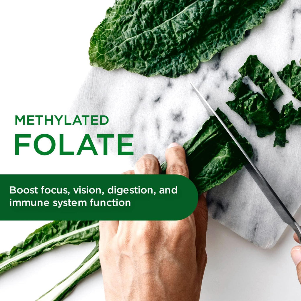 120 Vegetable Capsules Multivitamin with Methylated Folate, Vitamin D3, Digestive Enzymes C95514