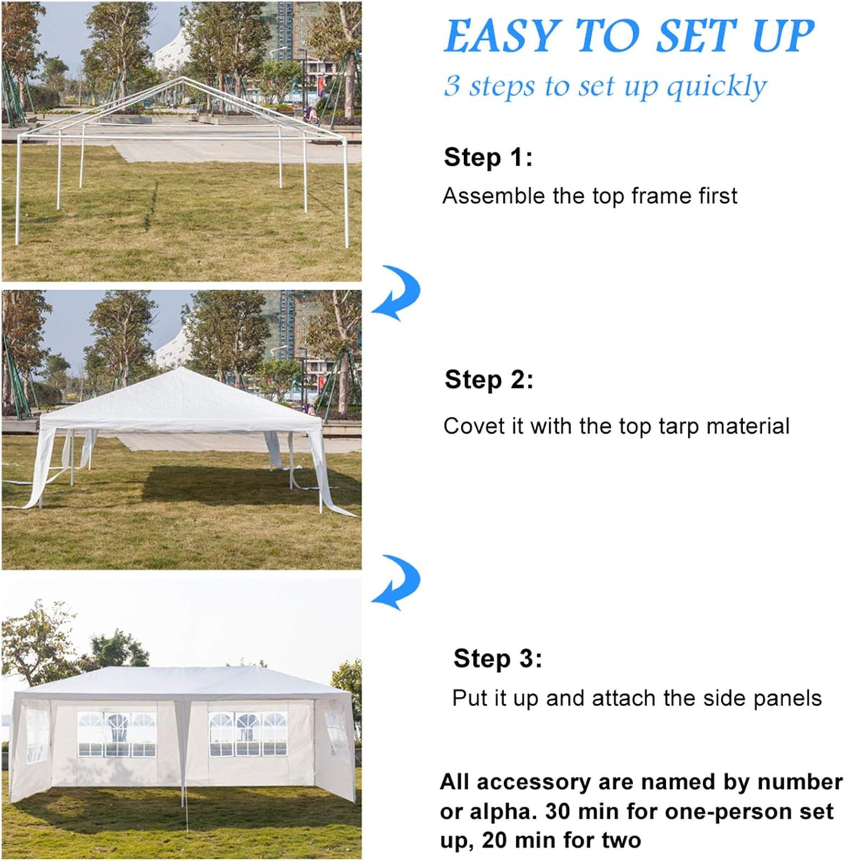 10'x20' Outdoor Canopy Tent with Sidewalls S45109