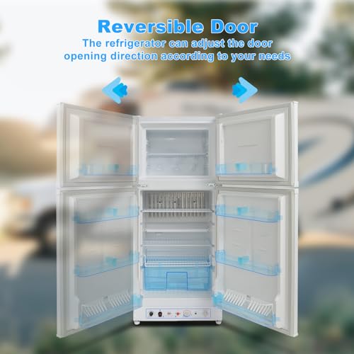 White 6.1 Cu.Ft. Propane Refrigerator with Freezer L6732