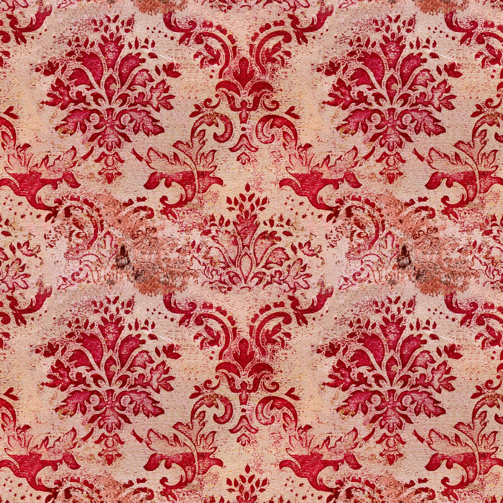 6 ft. Tall Aged Damask Canvas Room Divider K399865