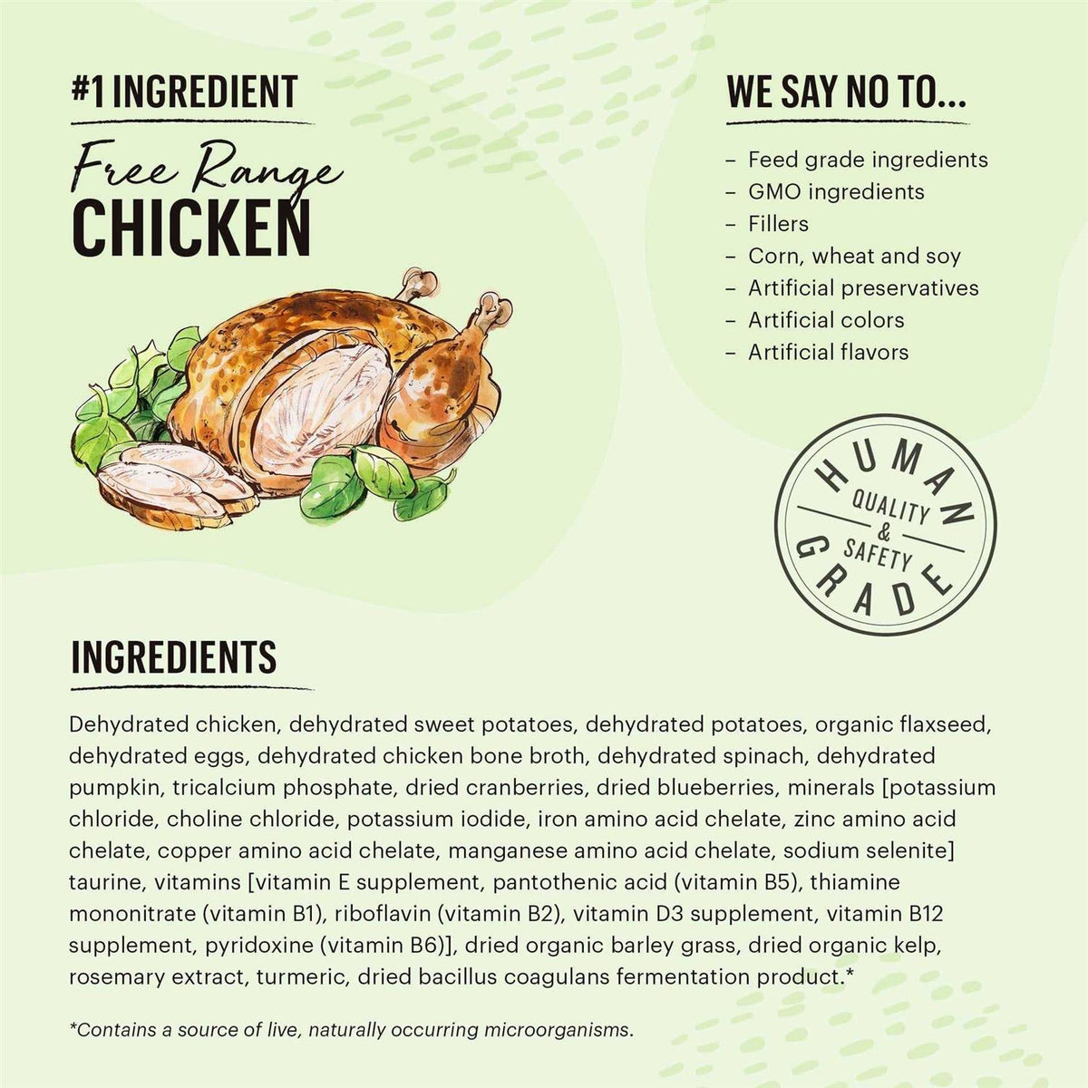 Chicken Grain-Free Dehydrated Cat Food X640160