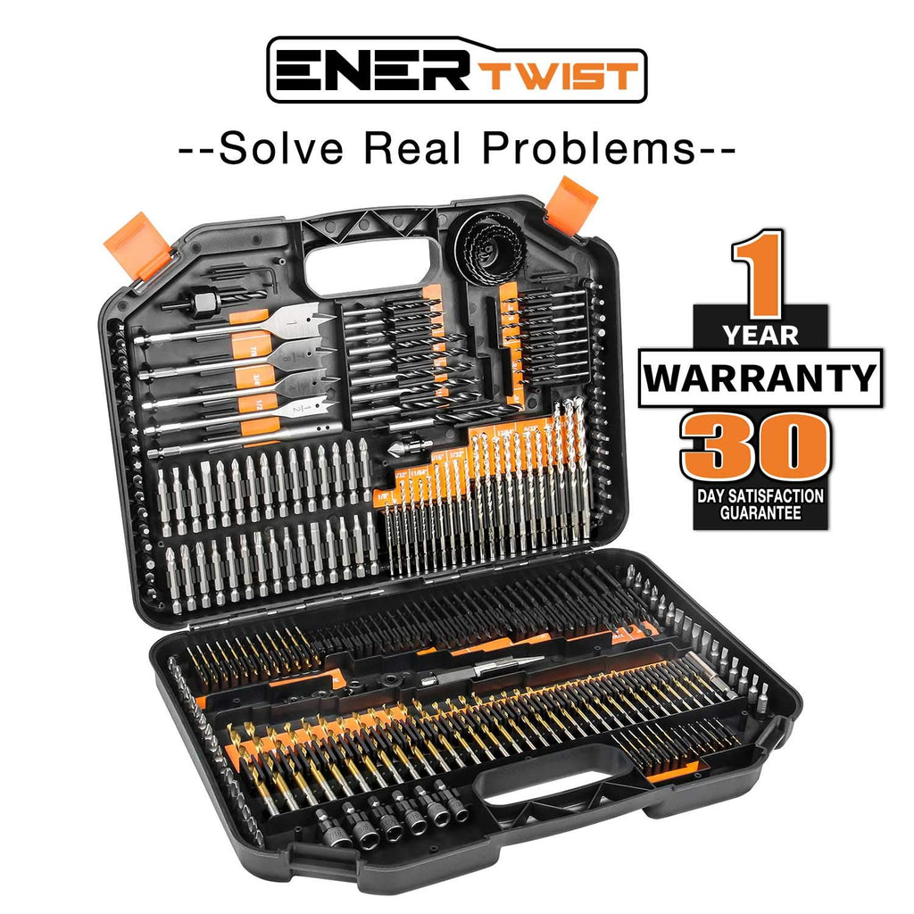 246-Pieces Drill Bits and Driver Set in Plastic Carrying Case S97935