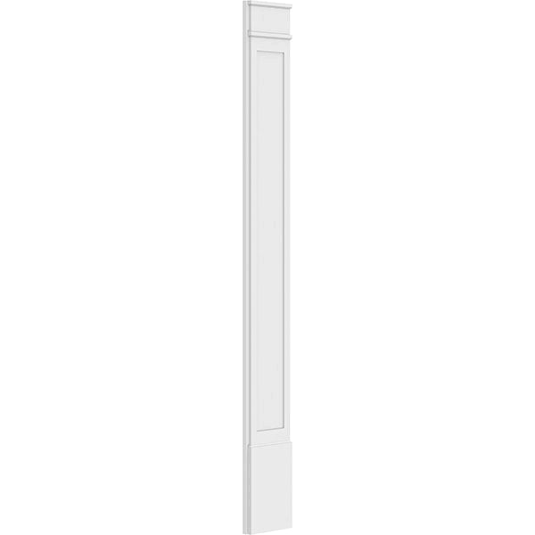 Flat Panel PVC Pilaster with Decorative Capital & Base (Pair) K44622