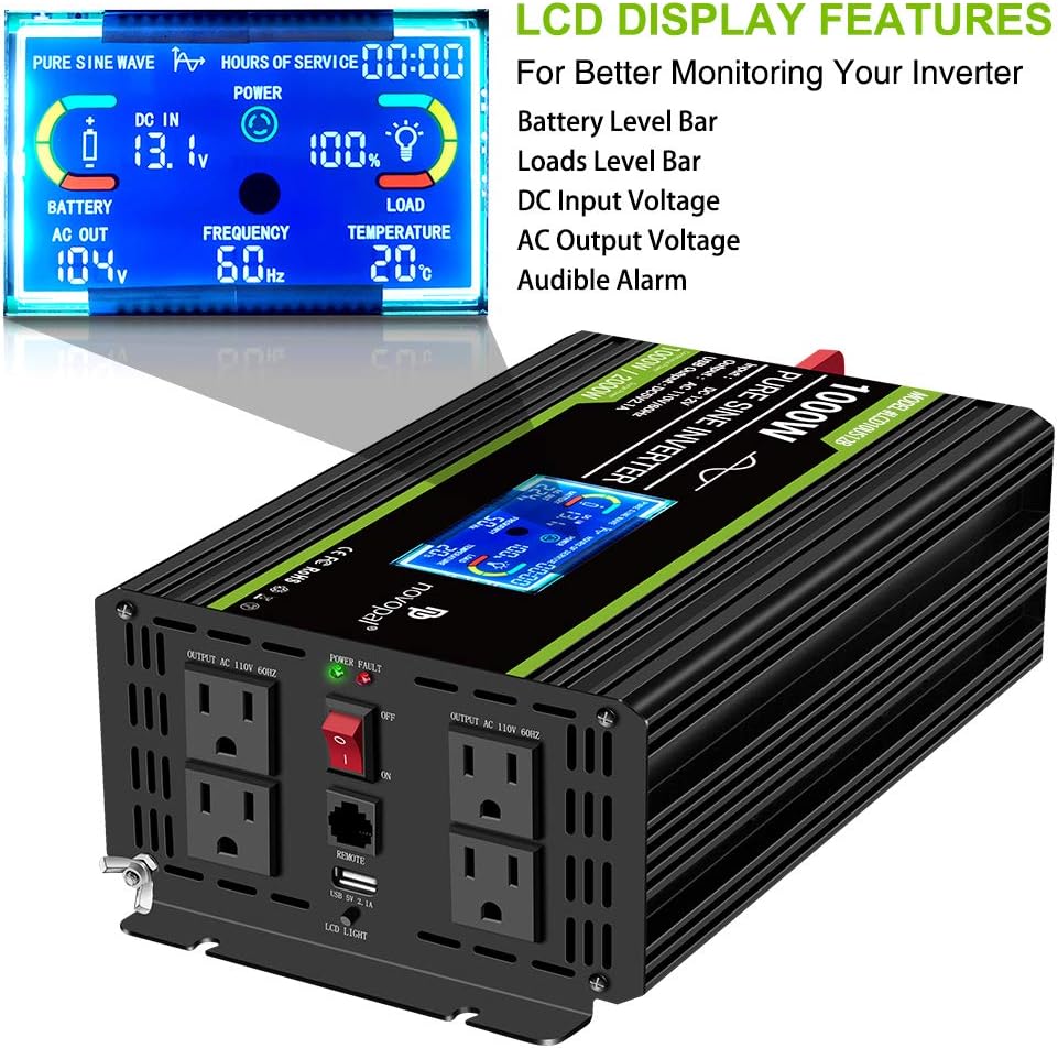 1000 Watt Pure Sine Wave Power Inverter W362488
