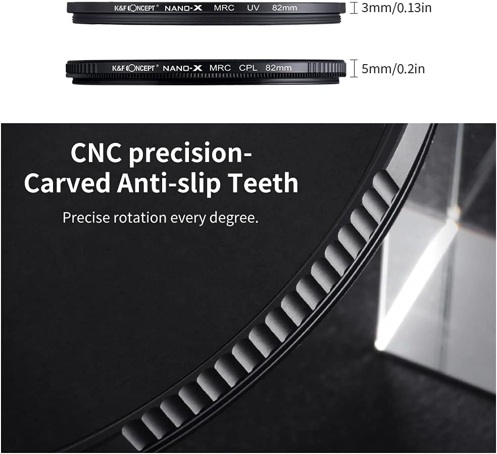 49mm Circular Polarizer & MC UV Filter Kit 2 pcs with Lens Cap R67324