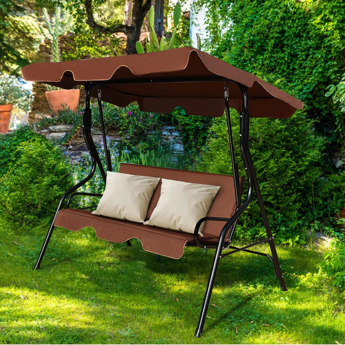 Blue 3 Seats Canopy Swing P6567