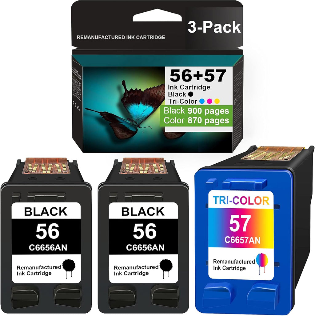 3 Pack Ink Cartridge (2 Black + 1 Tri-Color) Y53357