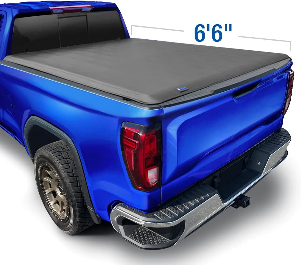 Black Soft Tri-Fold Truck Bed Tonneau Cover A139