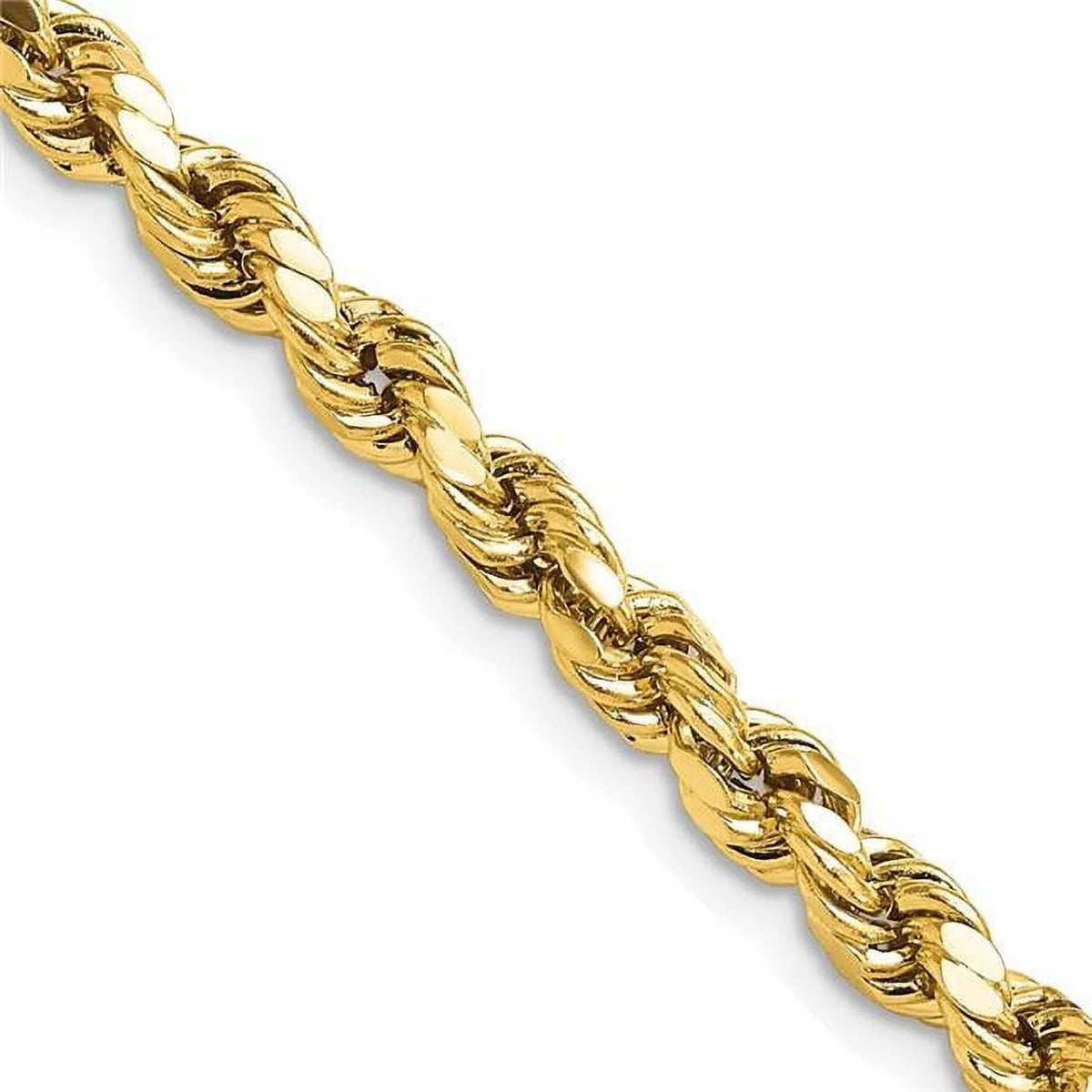 10 Karat Yellow Gold 4.9mm Rope Chain J1144