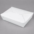 White Microwavable Paper Take-Out Container - 200/Case W77002