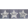 Wood & Metal Star Table Top - 3 Piece K99332