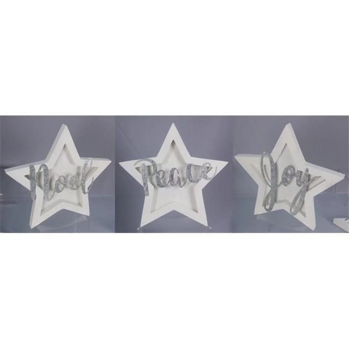 Wood & Metal Star Table Top - 3 Piece K99332