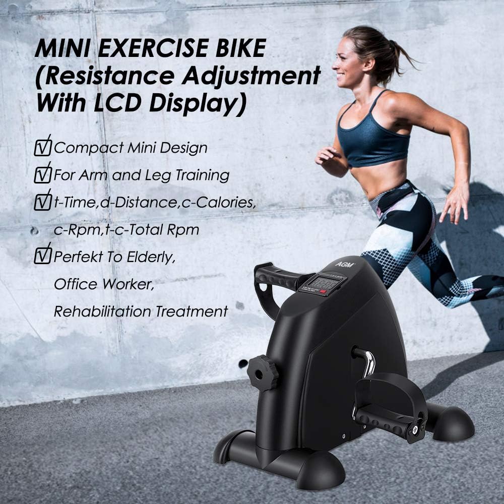 Pack of 2 Portable Pedal Exerciser with LCD Display C992