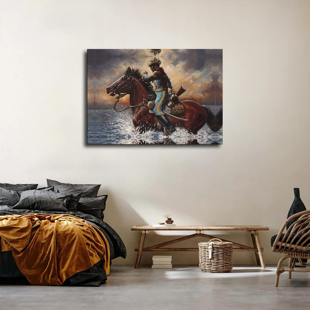 Buffalo Soldier Poster Canvas Wall Art K691