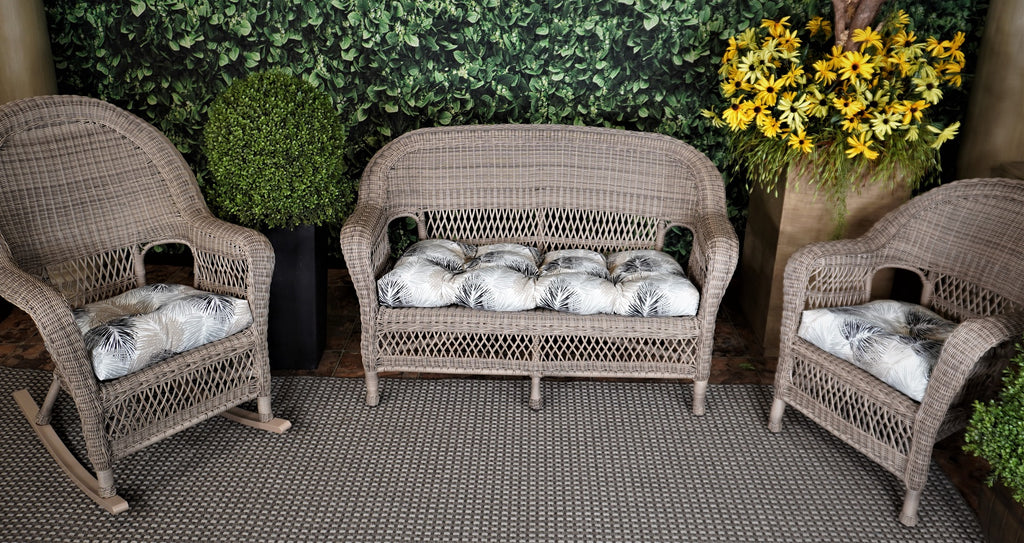 Multi-color U-Shape Outdoor Seating Cushions (3 Pieces) H358