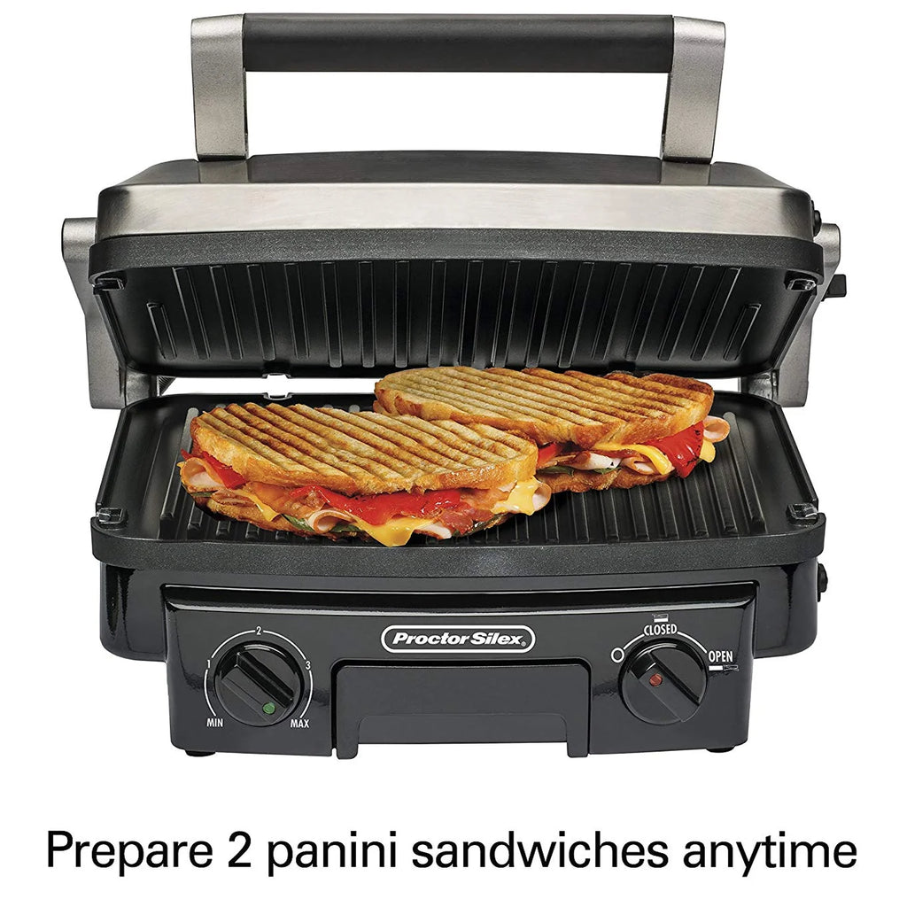 Contact Grill with Reversible Grids F75903
