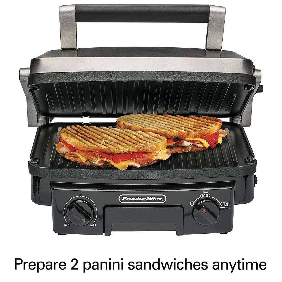 Contact Grill with Reversible Grids F75903