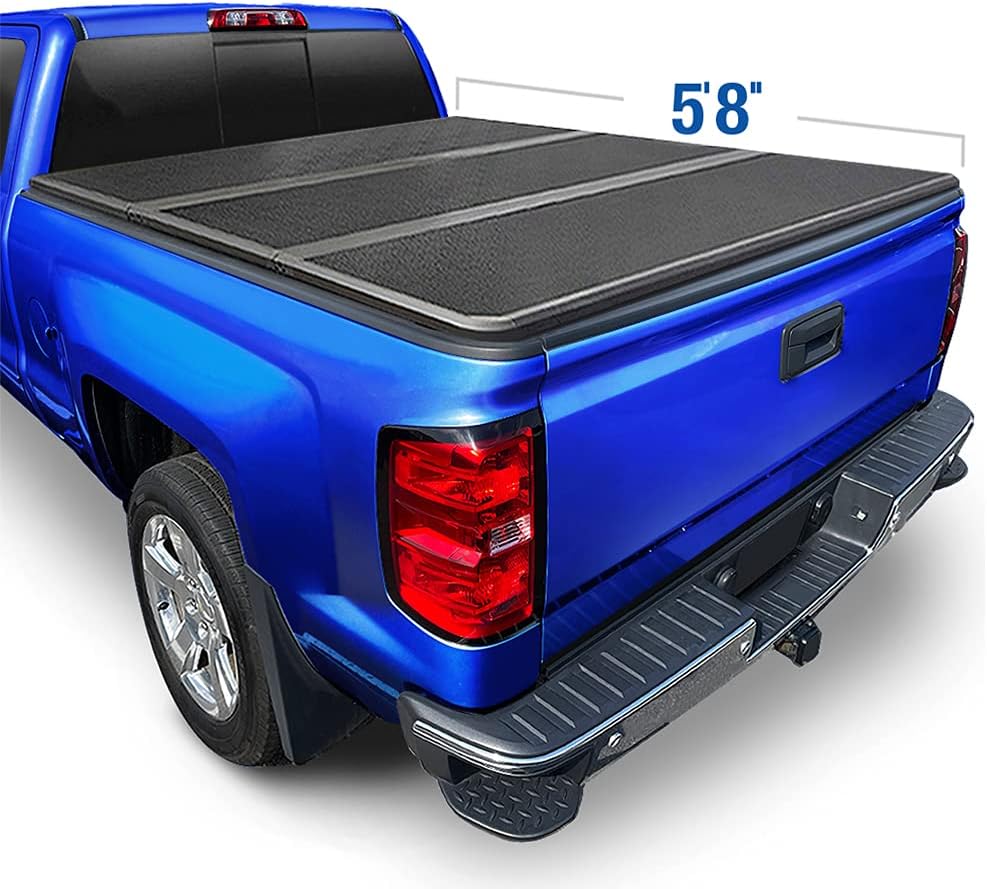 Black Soft Tri-Fold Truck Bed Tonneau Cover A139