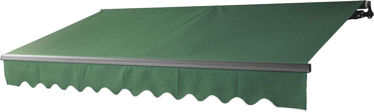 Blue and White Stripes Retractable Patio Awning Q48943