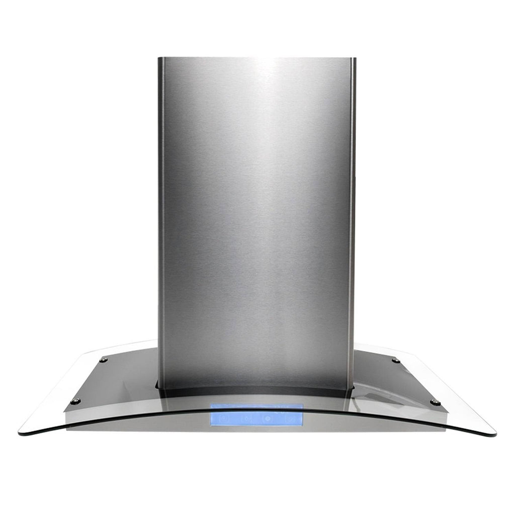 Stainless Steel 30-Inch Ducted Island Mount Range Hood D277550