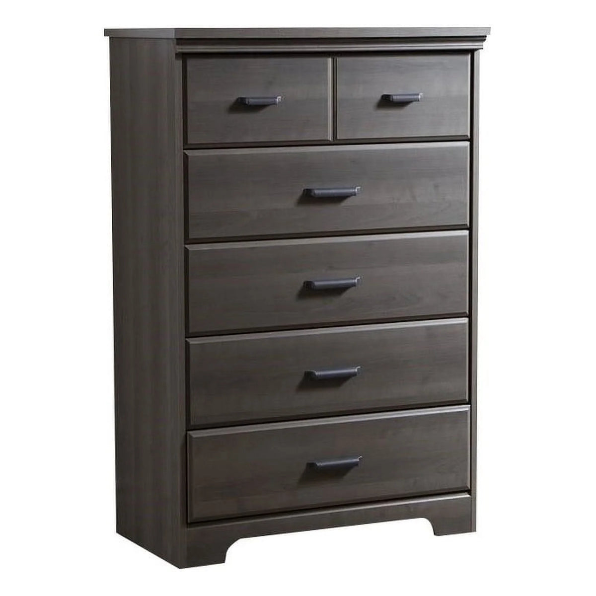 4 Piece Dresser and Nightstand Set Gray Maple F106