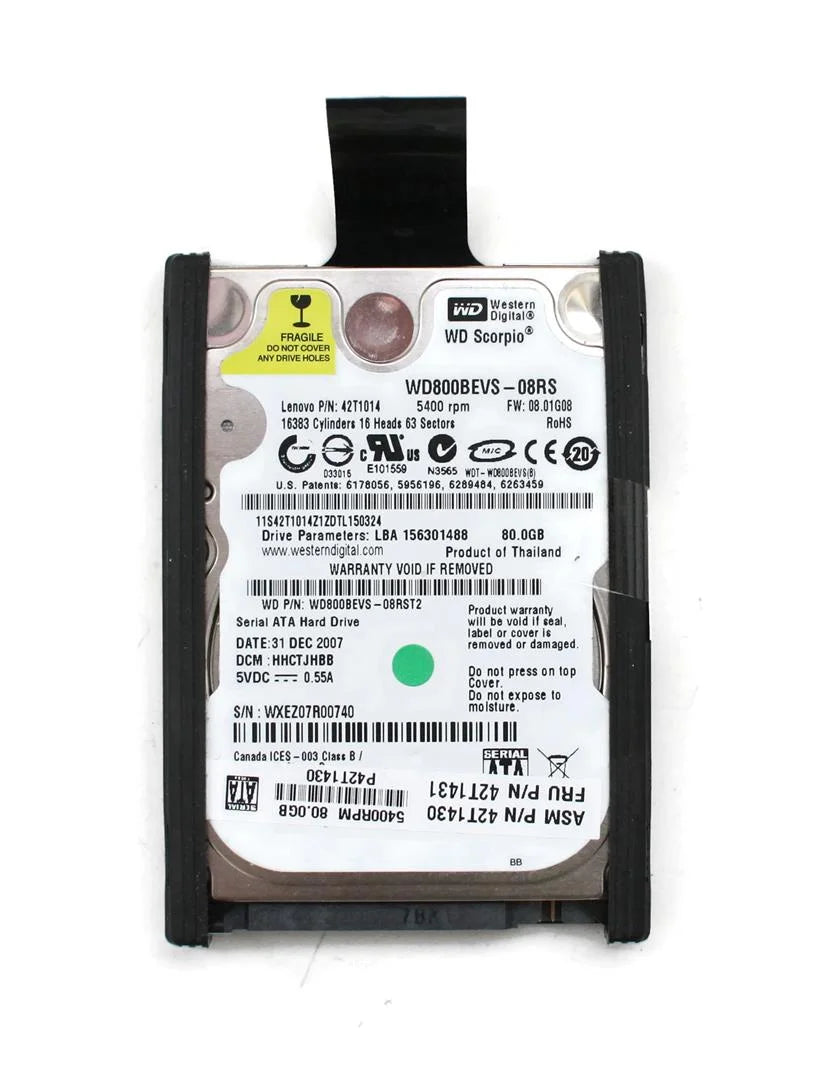 80GB 5400RPM SATA 2.5'' HDD U583248