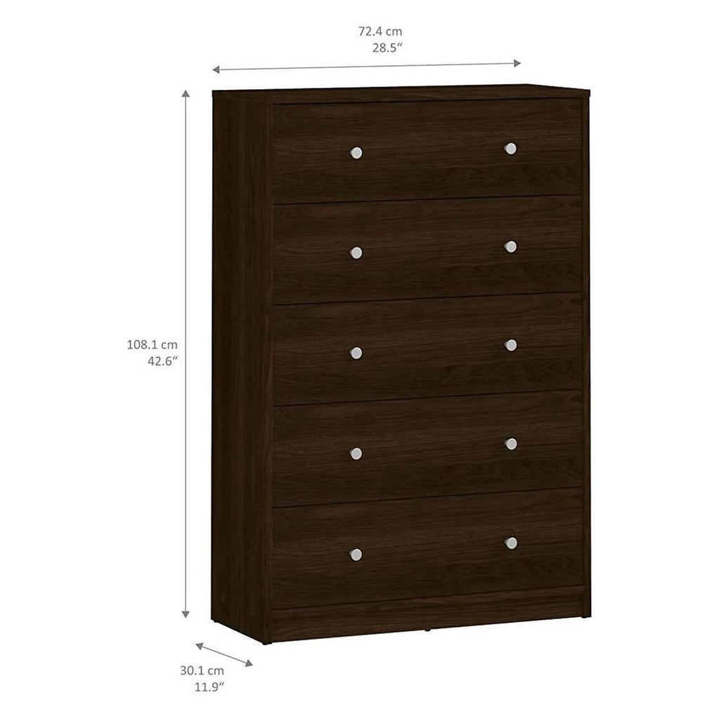 5 Drawer Chest Grey C9774