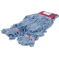 Blue Large Looped End Wet Mop Head with Red Band K205015